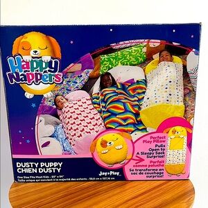Happy Nappers Dusty Puppy 2-in-1 play pillow and a sleeping bag. NEW IN BOX ✨